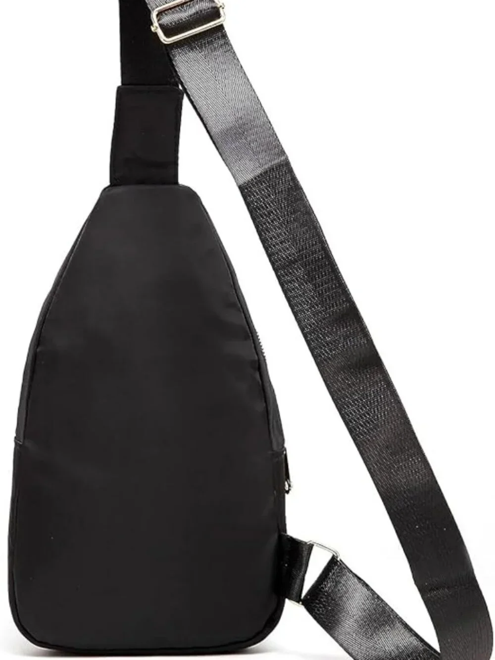 NEW Black w Gold‎ Cross Body Sling Bag Crossbody Trendy w Strap Backpack Nice!